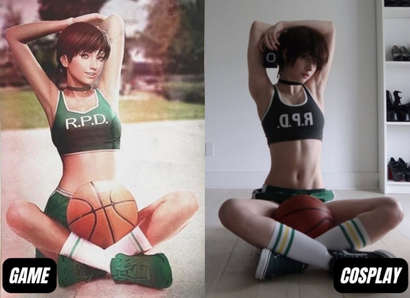 小姐姐COS《生化危机9》蕾贝卡隐藏照：身材超还原！