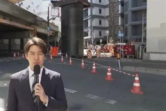 巨响后直冲高架桥 日本地下“冲出”18米水管